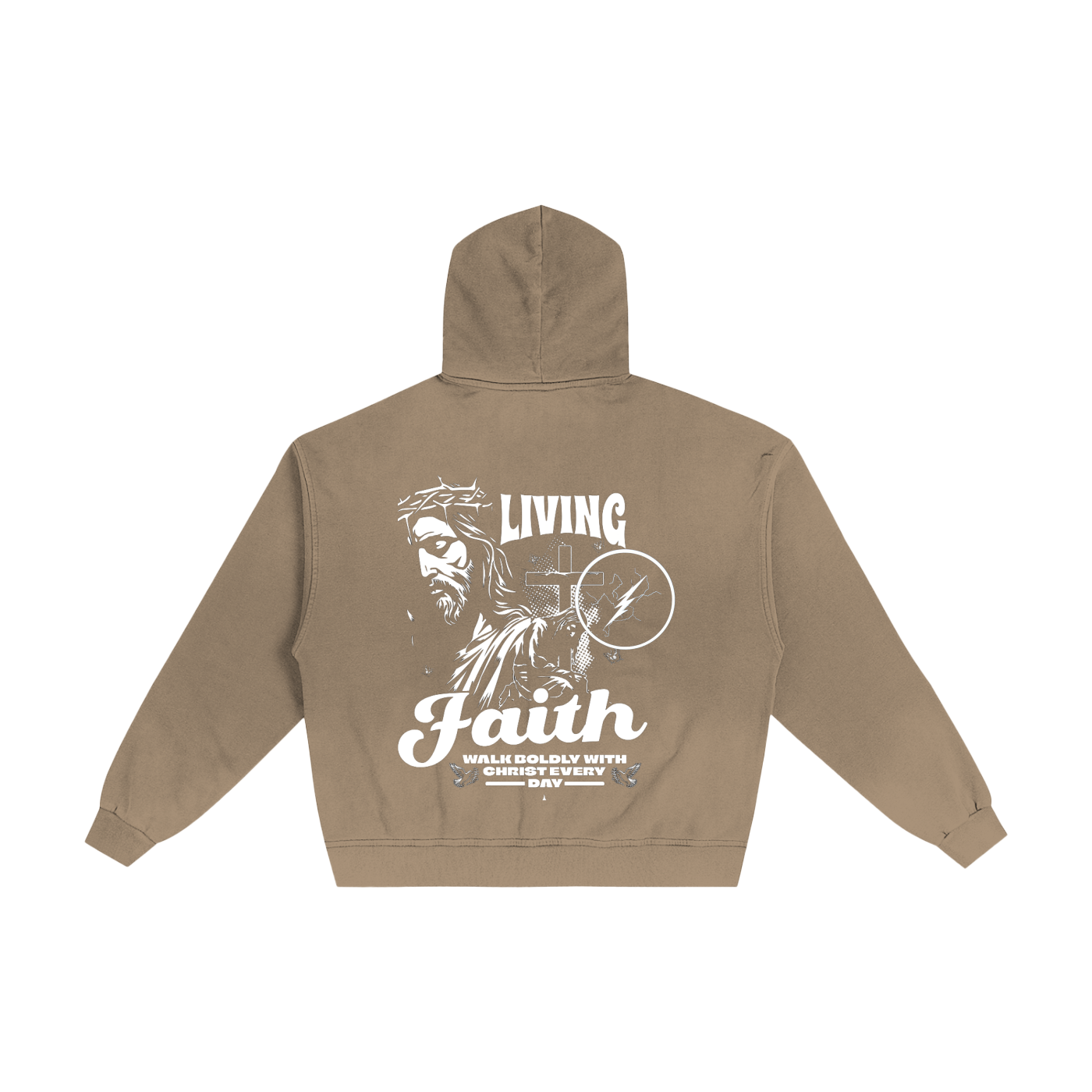 Hand-Frayed Sunfade Zip Hoodie